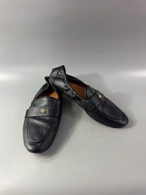 Tory Burch Black Leather Ballet Loafer, size 8 M